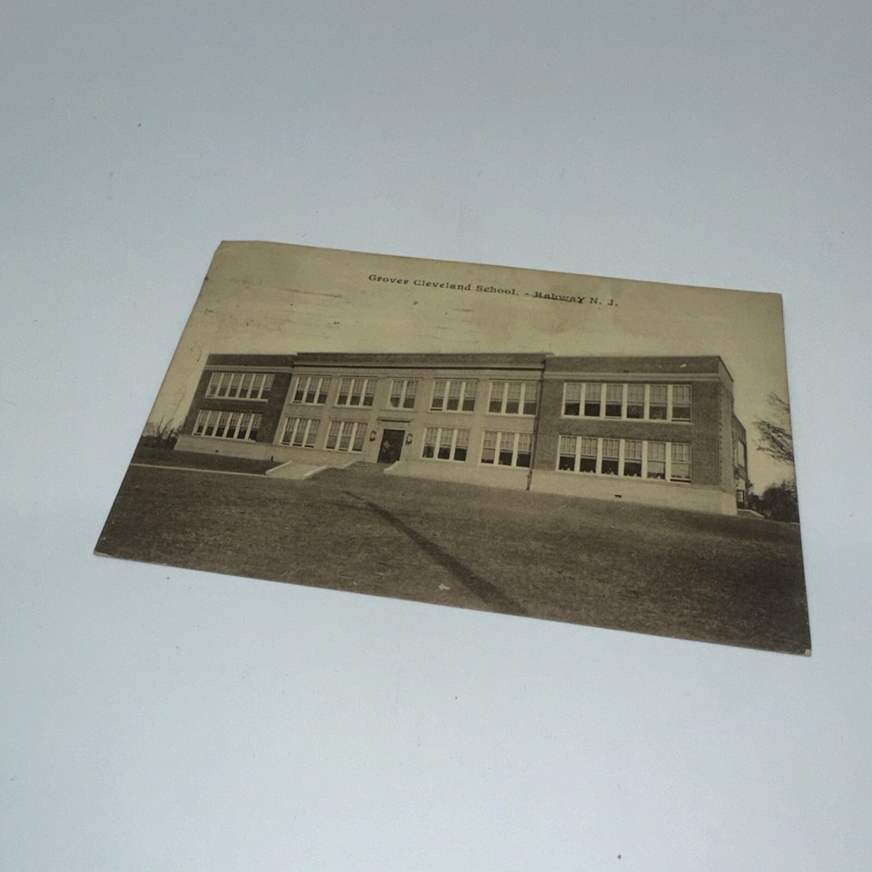 1929 Photo Postcard Grover Cleveland School Rahway NJ eBay