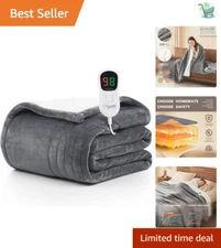 Cozy Electric Throw 50"x60" with Overheat Protection - Perfect for Winter