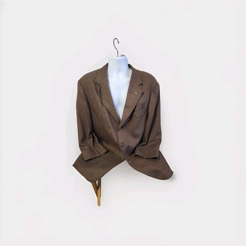 BEAU BRUMMEL 44S Brown w/ Multi Wool & Nylon Sport Coat Made in Italy - Picture 4 of 11