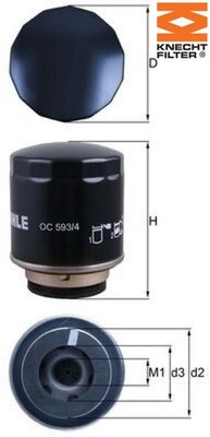KNECHT OC593/4 Ölfilter Motorölfilter 