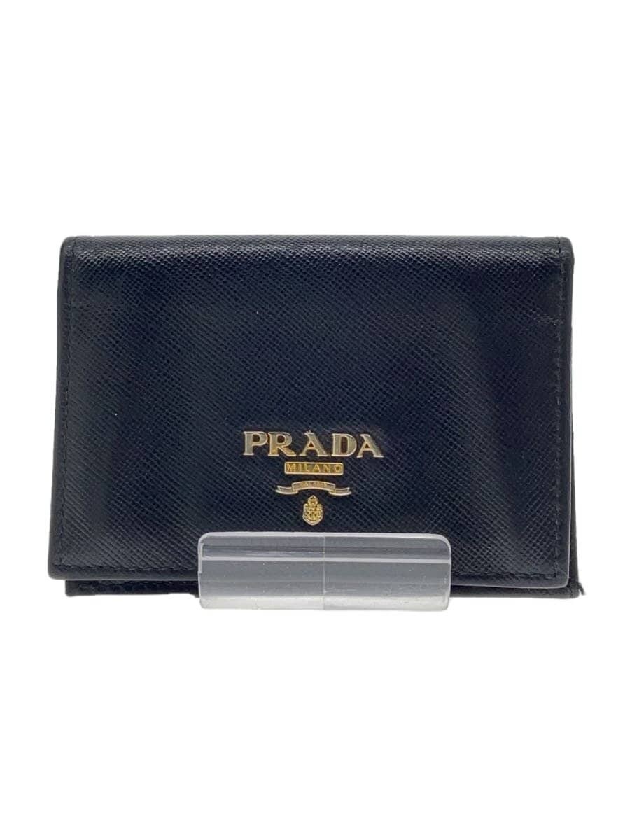 Prada Black Leather Card Case for Women