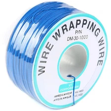 Blue Electronic Wire DM-30-1000 Wrapping 30 AWG Single Core 