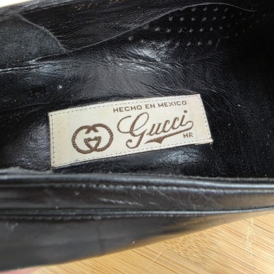 Vintage Gucci Horsebit Loafers Black Men 7-7.5 Leather Dress Shoes Snafflebit Vintage Gucci Horsebit Loafers Black Men 7-7.5 Leather Dress  main image 4
