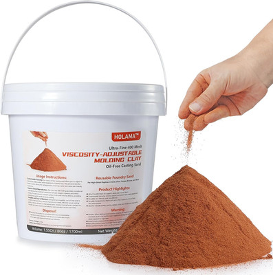 5Lbs Premium Ultra-Fine 400 Mesh Oil-Free Casting Sand for Metal Jewelry Craftin