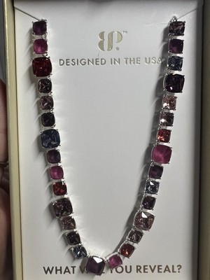 Bomb Party Necklace  sweet frosty attitude  moonlight Merlot EP adjustable 29in