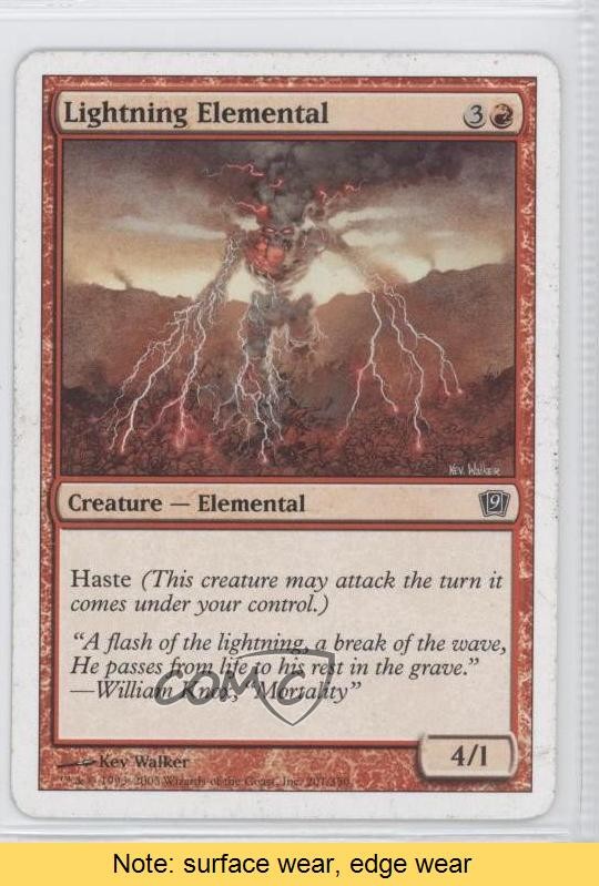 Lightning Elemental Magic: 9th Edition #201 2005 READ 0b5