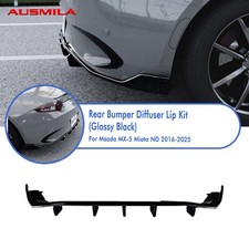 Rear Bumper Diffuser Lip Body Kit Guard For Mazda Mx-5 Miata Nd 2016-2026 Black Rear Bumper Diffuser Lip Body Kit Guard For Mazda Mx-5 Miata Nd 2016-2026 Black
