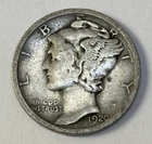 1920 S Mercury Dime 10¢ (90% Silver)
