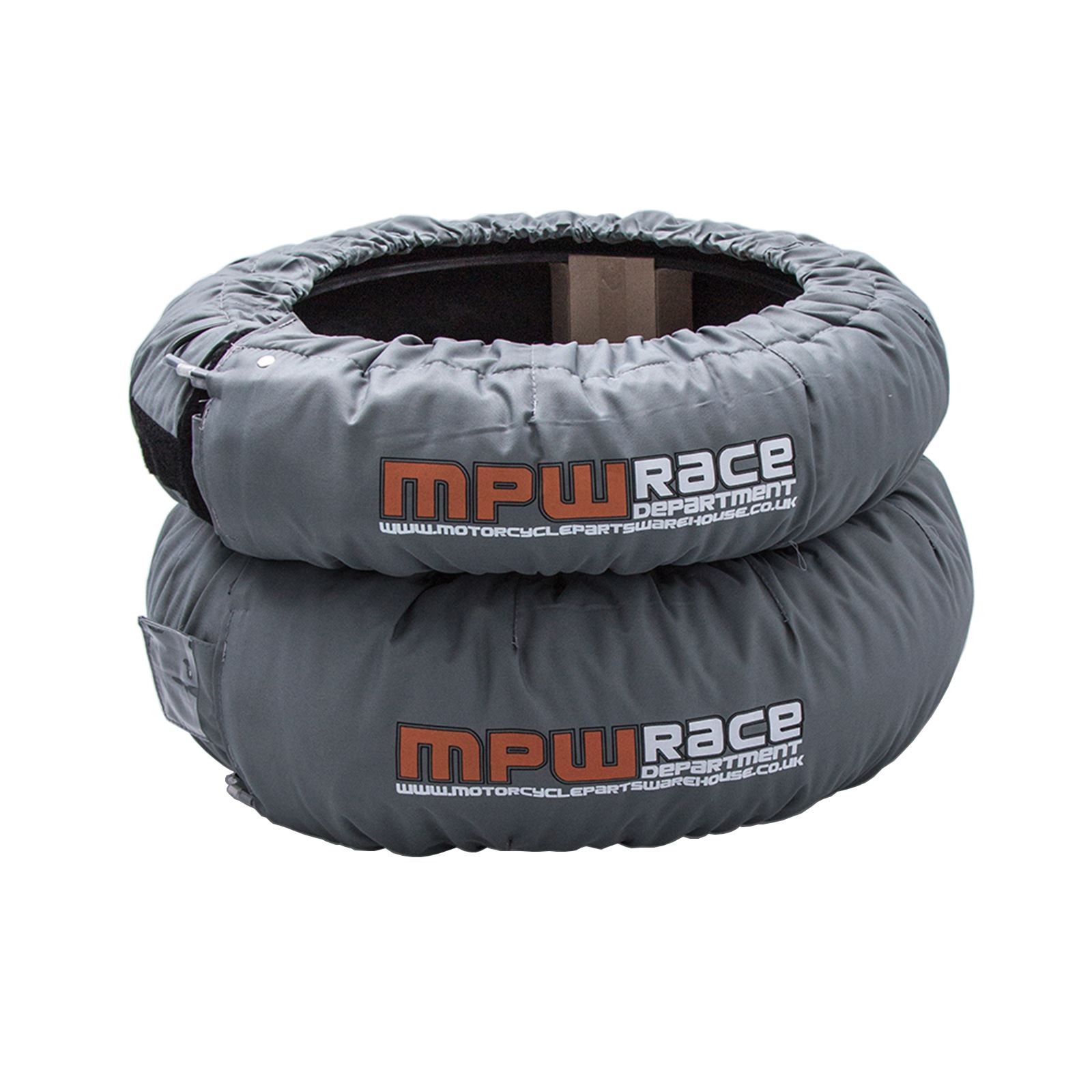 MPW Race Dept Analog Pro Tyre Warmers Superbike 120/180-190 EU Plug (Grey)