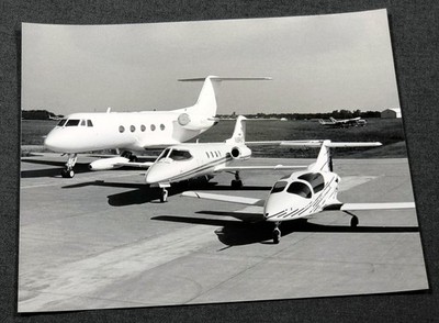 Original 8x10 Prescott Pusher Gulfstream Learjet  Aircraft Plane Photo Aviation