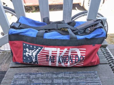 Tiger Claw Tae Kwon Do Gear Bag USA Martial Arts Duffle Gym Training Blue