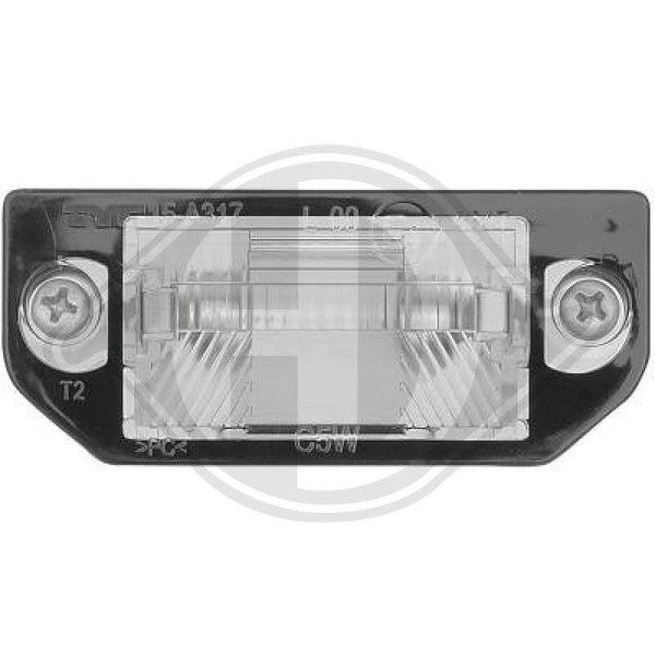 Kennzeichenleuchte Diederichs 2245694 FüR VW Beidseitig-image