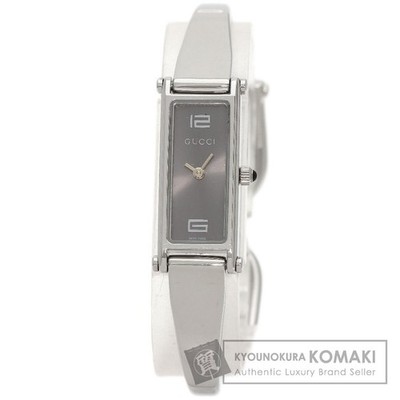 Gucci 1500L Square Face Damenuhr Edelstahl Silber aus Japan