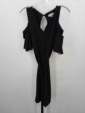 Pre-Owned Calvin Klein Black Size 10 Short Short Sleeve Dress