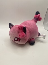 Aphmau MeeMeows Mystery Plush Cat Kitten Pink Bow Glitter 6" 6in Stuffie
