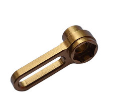 GPM Metal STEERING ARM For Kyosho HOR Bike KM026 -TITANIUM-