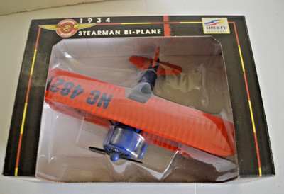 Liberty Classics by Spec Cast 1934 Stearman Biplane Limited Edt. #37557 NC 482W