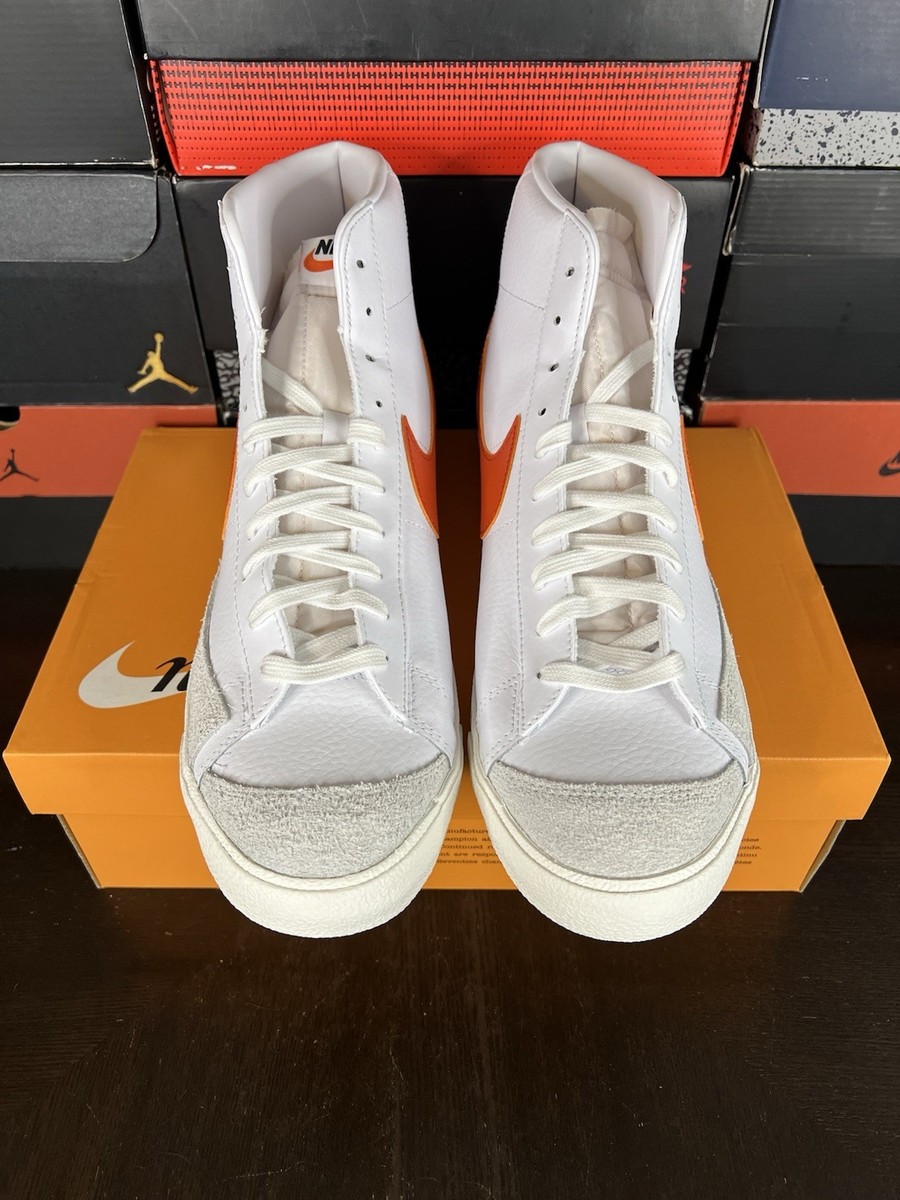Size 14 - Nike Blazer '77 Vintage Mid White Mantra Orange
