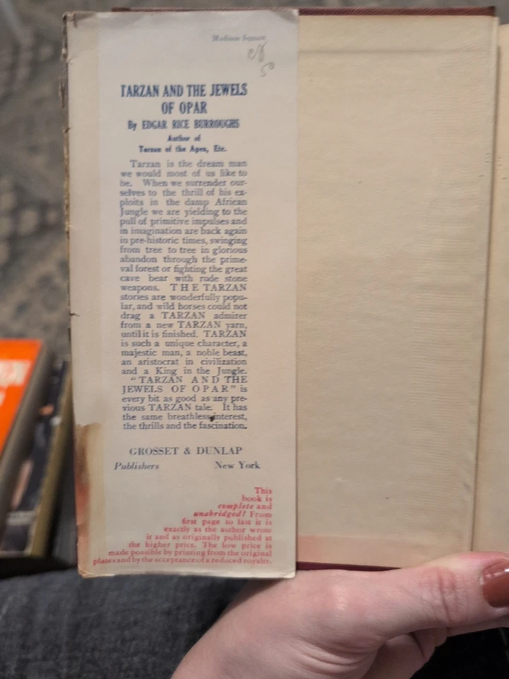 TARZAN AND THE JEWELS OF OPAR / ERB / St. John / DJ - Image 3 of 4