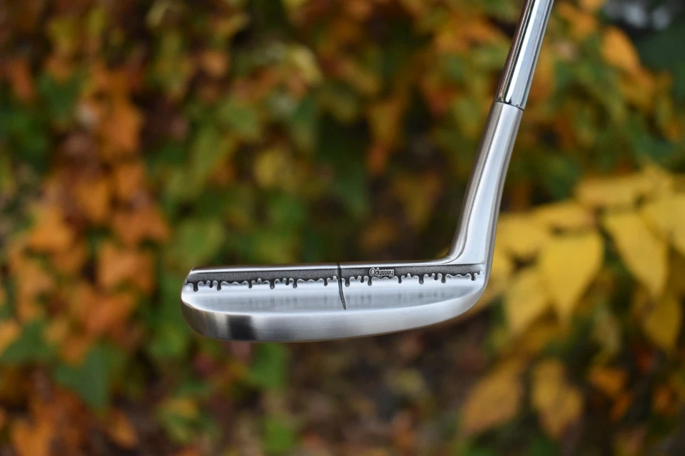 CUSTOM Left Hand Odyssey Metal-X 8 Putter Napa 8802 35" LH Engraved Drip Design - Image 2 of 4