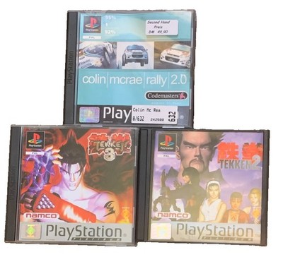 Ps1 Spiele Tekken 2,3 Colin Mcrae 2