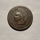 1867  Indian Head Cent-Scratched but in Very Good Condition