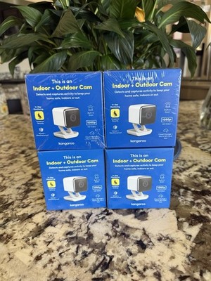 4 Kangaroo Indoor + Outdoor Cam Wired Security Camera (NEW SEALED)
