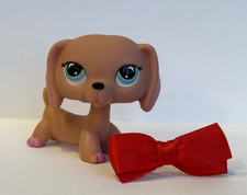 DACHSHUND DOG G7 268 w/ Accessory - Authentic Littlest Pet Shop - Hasbro LPS