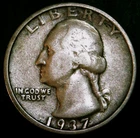 1937-S Washington Quarter - 90% Silver - Free Shipping!