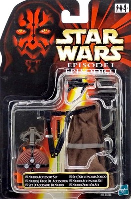 NABOO ACCESSOIRY SET STAR WARS EPISODE I THE PHANTOM MENACE 1999 HASBRO