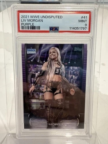 2021 Liv Morgan WWE Undisputed Purple PSA 9 Pop 1 None Higher! /99