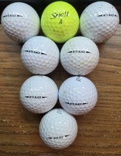 Snell MTB BLACK, MTB RED golf balls, No Logos, Qty 8