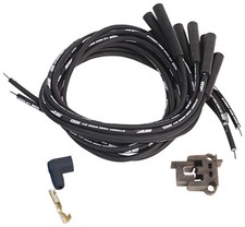 Msd Plug Wires Street Fire 8.0mm Blk Multiangle Boots Universal V8 Set 5550