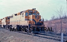 1976 Railroad Slide MEC Maine Central GP38DC 256 258 Pine Tree Rte Mtn Division 