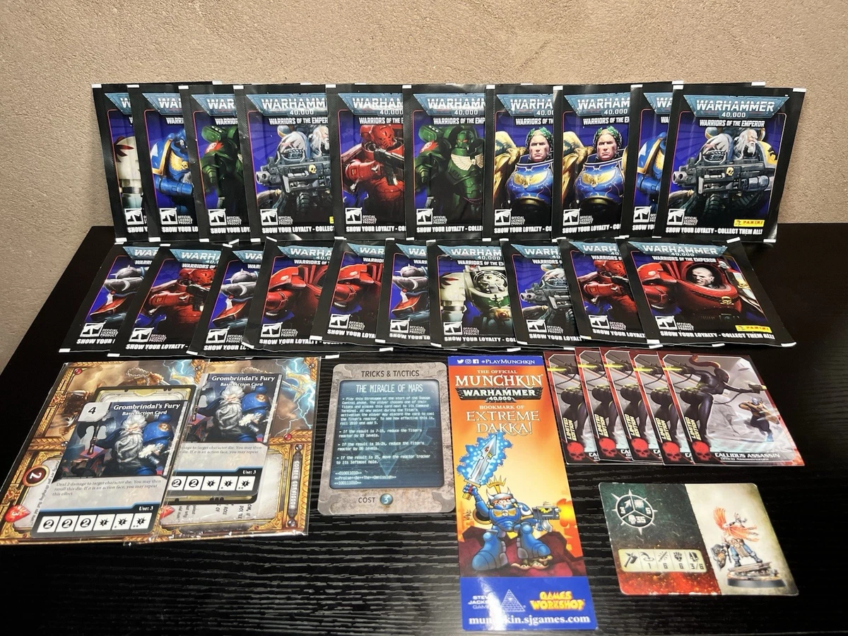 Warhammer 40,000 - Panini Sticker Collection 20 Sealed Packs & Promo Cards