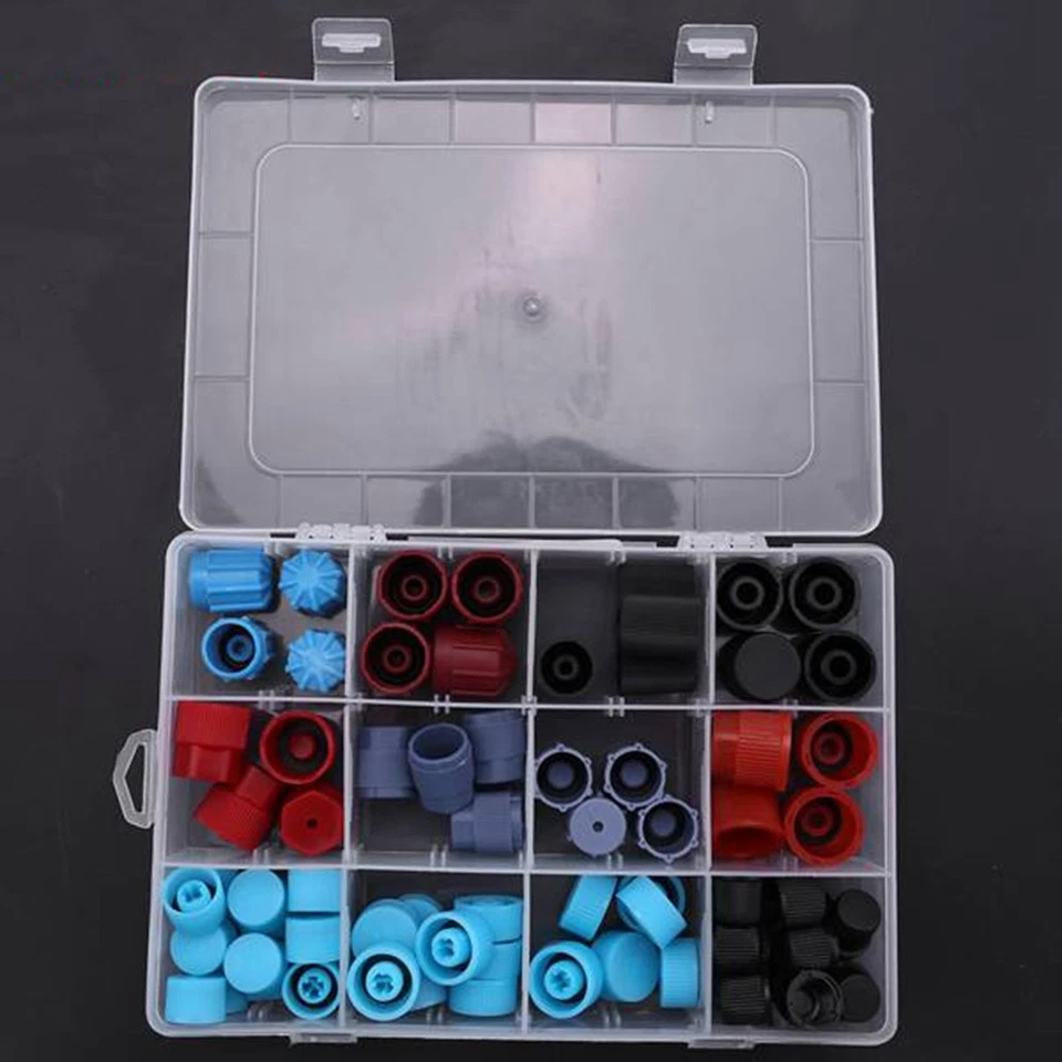 Car Auto  77Pcs AC A/C System  Core Dust Caps Set Air Seal Z1X74113 - Image 2 of 4