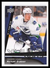 2009-10 Upper Deck #494 Michael Grabner Vancouver Canucks Rookie SP Young Guns