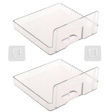 2 Wall Mount Bracket Storage Tv Box Router Shelf Set-Top Box Single-Layer Kit
