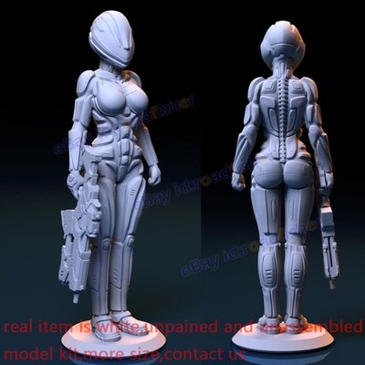 Space Force Sci-fi Lady 1/6 1/4 1/3 1/2 Model Kit Unpainted Unassembled 3D Print