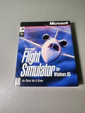 Microsoft Flight Simulator PC Game For Windows 95 CD PC Big Box Complete CIB