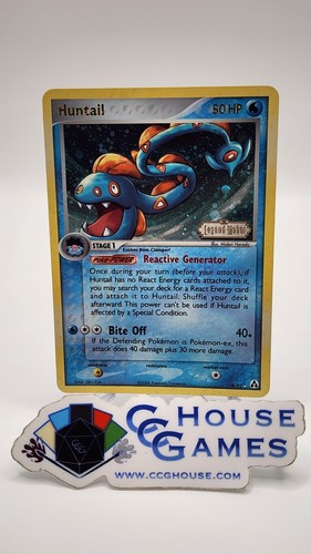 Huntail Legend Maker Reverse Holo w/ Swirl NM #A 18/92 Pokemon *CCGHouse* RC
