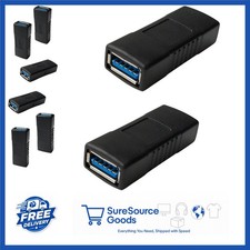 USB 3.0 Female to Female Adapter 2 Pack for Extending USB Cables, Matte Finish