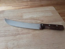 Wear-Ever 10 inch Curved Chefs Cimeter butcher Breaking Knife Pre Cutco 69410-10