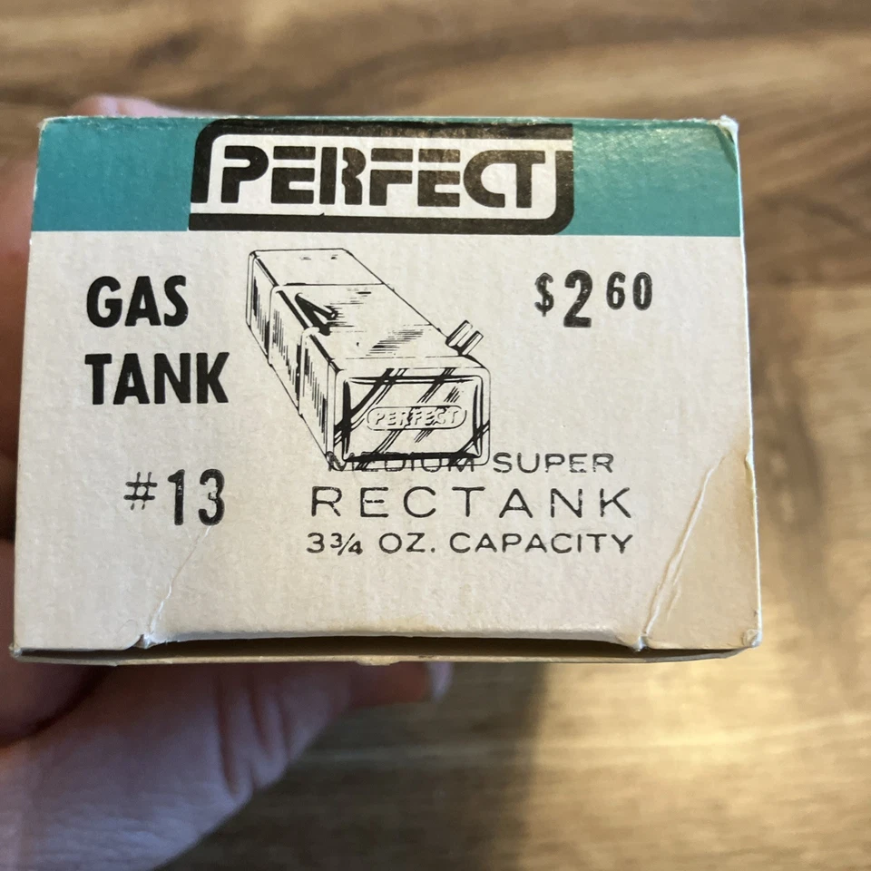 Perfect #13 Gas Tank - Medium Super Rectank 3 + 3/4oz Capacity - Image 2 of 4