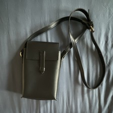 Black Crossbody Phone Bag Buckle Closure Adju...