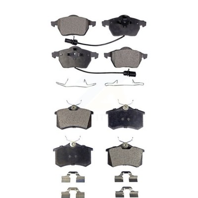 Positive Plus KPF-100380 Brake Pad Sets 4-Wheel Set Front & Rear for Audi A4 S4