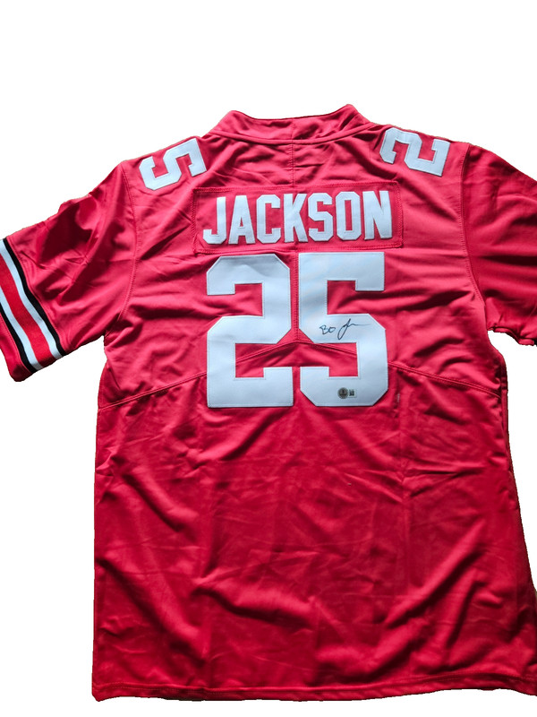 Lamar “Bo” Jackson OSU Ohio State BUCKEYES Signed Nike Jersey Beckett BAC