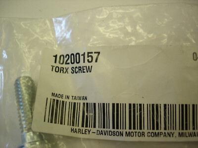 Harley Davidson Motorcycle Part Torx Screw P/N 10200157 (Pack of 1