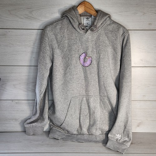 Adidas Originals The Simpsons Gray Hoodie Sweatshirt Medium DOH Donut Homer