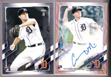 Casey Mize Tigers Autograph 2021 Topps Chrome Ben Baller Auto 1/10 & 4 Base